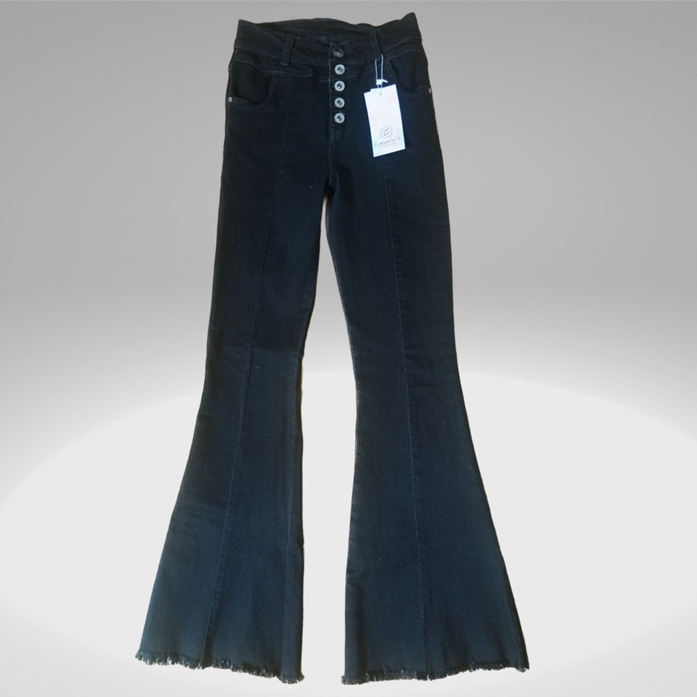 Cabana’s Bell bottom premium denim dark jeans